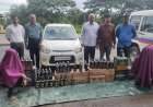 बेकायदा गोवा बनावटीची दारू वाहतूक केल्याप्रकरणी सांगली येथील दोघे ताब्यात.
