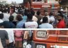 ट्रक आणि दुचाकीमध्ये भीषण अपघात,  दुचाकीस्वाराचा एक पाय जागीच तुटला