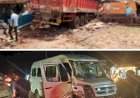 भरधाव ट्रकने दुचाकीस्वारासह दोन गाईंना चिरडले....गगनबावडा येथील घटना