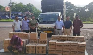 इन्सुलीत राज्य उत्पादन शुल्क विभागाची मोठी कारवाई; १३ लाख ९२ हजार किंमतीचा मुद्देमाल जप्त.