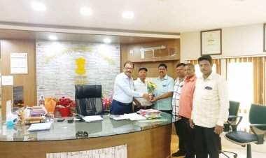 जिल्हा ह्युमन राईटच्या वतीने नवनियुक्त जिल्हाधिकारी किशोर तावडे यांची सदिच्छा भेट.