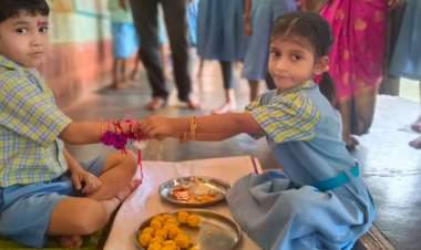 मसुरे केंद्र शाळेत ऑन दि स्पॉट राखी बनविणे स्पर्धेला उत्स्फूर्त प्रतिसाद.