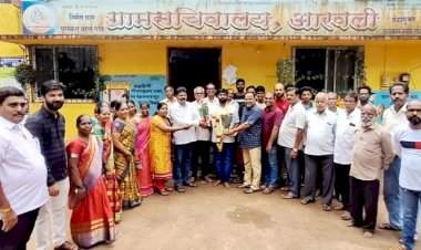 भाजप कार्यकर्ता ग्रामपंचायत सदस्य समीर कांबळी यांची आरवली सरपंचपदी बिनविरोध निवड.