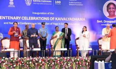 योग हा व्यक्तीच्या सर्वांगीण विकासाचा मार्ग : राष्ट्रपती द्रौपदी मुर्मू.  कैवल्यधाम योग संस्थेच्या शताब्दी सोहळ्यास उपस्थिती.