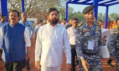 नौदल दिन पूर्वतयारीचा मुख्यमंत्री एकनाथ शिंदे यांनी घेतला आढावा.