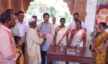 मालडी येथे माजी खासदार निलेश राणे यांचा सत्कार.