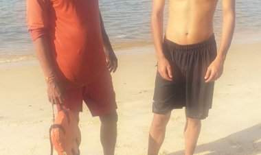 रेडी येथे पाण्याच्या प्रवाहाने वाहत जाणाऱ्या विदेशी पर्यटकाला वाचवण्यात यश