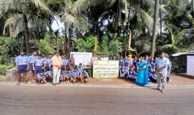 दाभोली इंग्लिश स्कूलच्या वतीने भारतीय नौसेना दिनानिमित्त रॅलीचे आयोजन.