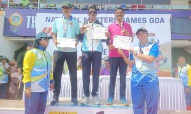 सुपर नॅशनल मास्टर्स गेम्स ॲथलेटिक्स स्पर्धेत चारुदत्त शेणईची उत्कृष्ट कामगिरी.