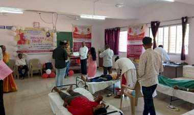 व्हि.पी.कॉलेज ऑफ फार्मसी माडखोल येथील आयोजित रक्तदान शिबिराला उत्स्फूर्त प्रतिसाद.