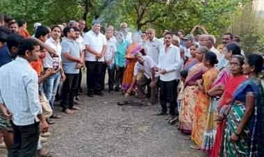 आ.वैभव नाईक यांच्या माध्यमातून पांग्रड गावात विविध कामांची भूमिपूजने.