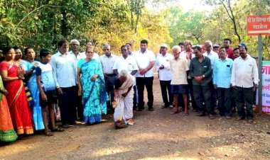 आ.वैभव नाईक यांनी मंजूर केलेल्या साळेल कुळकरवाडी रस्त्याचे केले भूमिपूजन.  बजेट २०२१-२२ अंतर्गत ०९.५० लाख रु. केले मंजूर.