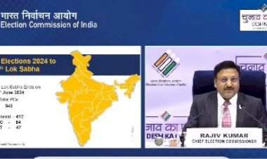लोकसभा निवडणुकांचा कार्यक्रम जाहीर.  महाराष्ट्रात पहिल्या पाच टप्प्यात मतदान; देशात आदर्श आचार संहिता लागू.