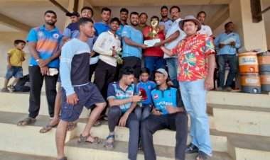 लेदरबॉल क्रिकेट स्पर्धेत मंथन स्पोर्ट्स वेंगुर्ला संघ विजयी.