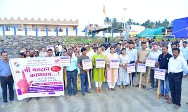 मालवणमध्ये मतदान जनजागृती कार्यक्रमास नागरिकांचा उत्स्फूर्त प्रतिसाद.  जिल्हाधिकारी किशोर तावडे यांच्या संकल्पनेतून विविध उपक्रमांचे आयोजन.