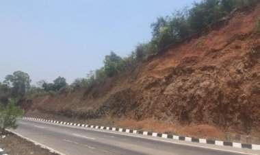 मुंबई-गोवा महामार्गावरील परशुराम घाट सुसाट; पण पावसाळ्यात दरडीचा धोका कायम.