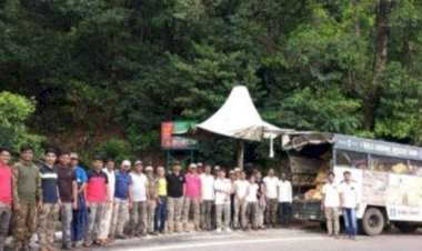 सावंतवाडी वन विभागाच्या वतीने आंबोली घाट व धबधबा परिसराची स्वच्छता.