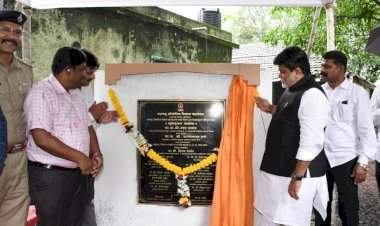 महाराष्ट्र औद्योगिक विकास महामंडळाच्या पाली येथील विश्रामगृहाचे पालकमंत्री उदय सामंत यांच्याहस्ते भूमिपूजन.