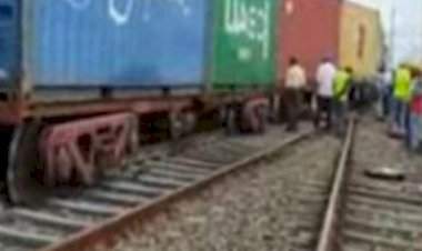 बोईसर रेल्वे स्थानकाजवळ मालगाडीचे ४ डबे रुळावरून घसरले.