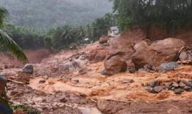 केरळमधील वायनाड जिल्ह्यात मुसळधार पावसामुळे भुख्खलन; १९ जणांचा मृत्यू; शेकडो लोक ढिगाऱ्याखाली अडकल्याची भीती.