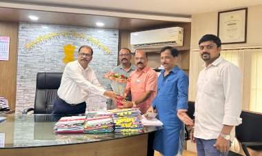 भाजपा जिल्हाध्यक्ष प्रभाकर सावंत यांनी महसूल दिनानिमित्त प्रशासनाला दिल्या शुभेच्छा.