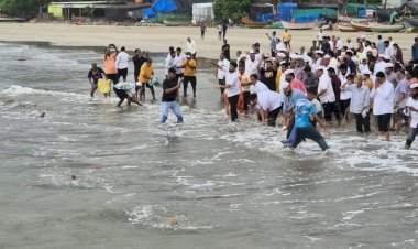 आमदार वैभव नाईक व  कुडाळ,मालवण वासियांच्या वतीने नारळी पौर्णिमा मोठया उत्साहात साजरी.