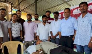 दोडामार्ग येथे आयोजित रक्तदान शिबिरास उत्स्फूर्त प्रतिसाद; ३५ जणांनी केले रक्तदान.