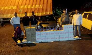 बेकायदा गोवा बनावटीची दारू वाहतूक केल्याप्रकरणी इन्सुली राज्य उत्पादन शुल्क विभागाची मोठी कारवाई; पंढरपूर येथील एकाला ताब्यात.