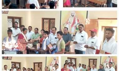 वेंगुर्ले मठ येथे विविध स्पर्धेत यश संपादन केलेल्या विद्यार्थ्यांचा वेंगुर्ला भाजपाच्या वतीने गौरव