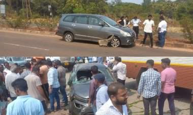 मुंबई-गोवा महामार्गावर दोन कार मध्ये अपघात