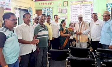 राष्ट्रवादी शरदचंद्र पवारचे नवनिर्वाचित सेवादल प्रदेशाध्यक्ष गिरीश सावंत यांचा डिगस गावात सत्कार