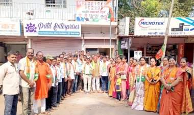 भाजपचा ४५ वा स्थापनादिन वेंगुर्ले तालुक्यात उत्साह आणि जल्लोषात साजरा