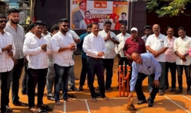 खासदार चषक २०२५ क्रिकेट स्पर्धेचे सावंतवाडीत दिमाखात उद्घाटन