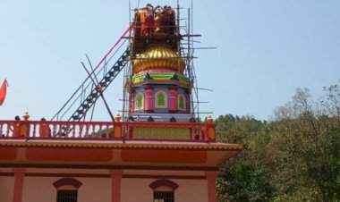 अणसूर दाडोबाचा मंदिर सुवर्ण कलशारोहण सोहळा उत्साहात संपन्न