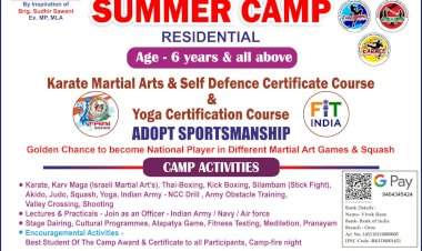 अकॅडमी ऑफ कराटे, सेल्फ डिफेन्स अँड मार्शल आर्ट्स व सिंधुदुर्ग सैनिक स्कूल आंबोली आयोजित समर कॅम्प निवासी
