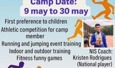 कुडाळ येथे बॅडमिंटन आणि अ‍ॅथलेटिक्स फिटनेस कॅम्प