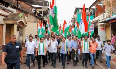 ऑपरेशन सिंदूरच्या यशस्वी कारवाईनंतर कणकवली शहरात तिरंगा रॅली