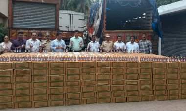 ठाणे येथे अवैध मद्यसाठा जप्त......उत्पादन शुल्क विभागाची मोठी कारवाई