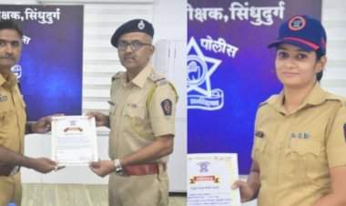 चोरी व गहाळ झालेले मोबाईल मिळवून देण्यात कुडाळ पोलीसांची कामगिरी कौतुकास्पद.......पोलीस अधीक्षक यांच्याकडून कुडाळ पोलीस ठाण्याचे करण्यात आले कौतुक