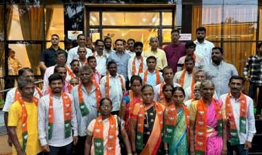 देवगड येथील पाटगाव सहकार क्षेत्रातील पदाधिकाऱ्यांचा भाजपामध्ये पक्षप्रवेश