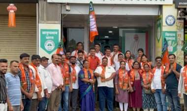 रवींद्र चव्हाण यांची प्रदेशाध्यक्षपदी निवडीबद्दल सावंतवाडी भाजपकडून जल्लोष