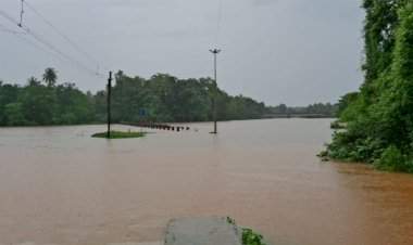 कुडाळ तालुक्यात पावसाचा धुमाकुळ......कर्ली नदीने इशारा पातळी ओलांडली