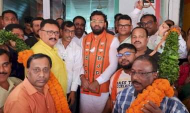 विशाल परब यांचे भाजपाकडुन जल्लोषात स्वागत