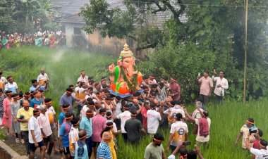 मानाच्या गणपतीचे  थाटात विसर्जन.....सुमारे ७०० वर्षाची गौरवशाली ऐतिहासिक परंपरा लाभलेला गणेशोत्सव!