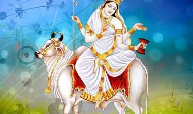 नवरात्रीचा पहिला दिवस पांढरा......शांती आणि शैलपुत्रीचे तेजस्वी रूप