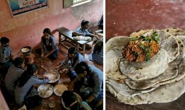सरस्वती पूजननिमित्त दाभोली हायस्कूलचा अनोखा उपक्रम......‘भव्य चटणी भाकरी महोत्सव’