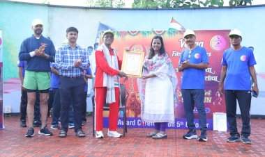 वेंगा फिटनेस फायटर ग्रुपचा '९*९ रन' उपक्रम संपन्न........आरोग्यासाठी व्यायाम आणि आहार दोन्ही महत्त्वाचे- जिल्हाधिकारी तृप्ती धोडमिसे