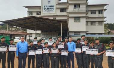 गणित संबोध परीक्षेत सिंधुदुर्ग सैनिक स्कूलचे विद्यार्थी चमकले