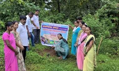 'एक पेड माँ के नाम' अंतर्गत अणसूर येथे १०० वृक्ष लागवड