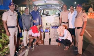 फिल्मी स्टाईलने पाठलाग करून गोवा बनावटीची दारू जप्त......सावंतवाडी पोलिसांची थरारक कारवाई!